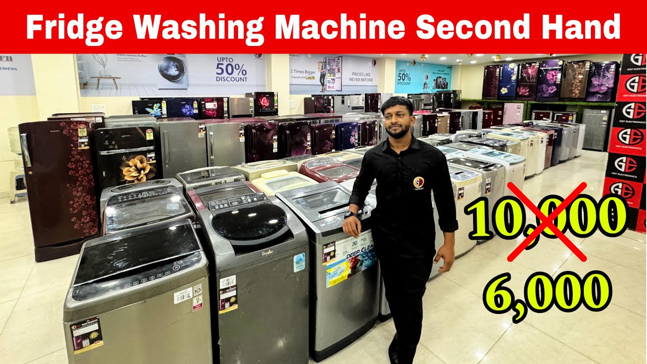 6000 🔥 Bangalore Used Fridge & Front Load Washing Machine | New Year Offer on Home Appliances