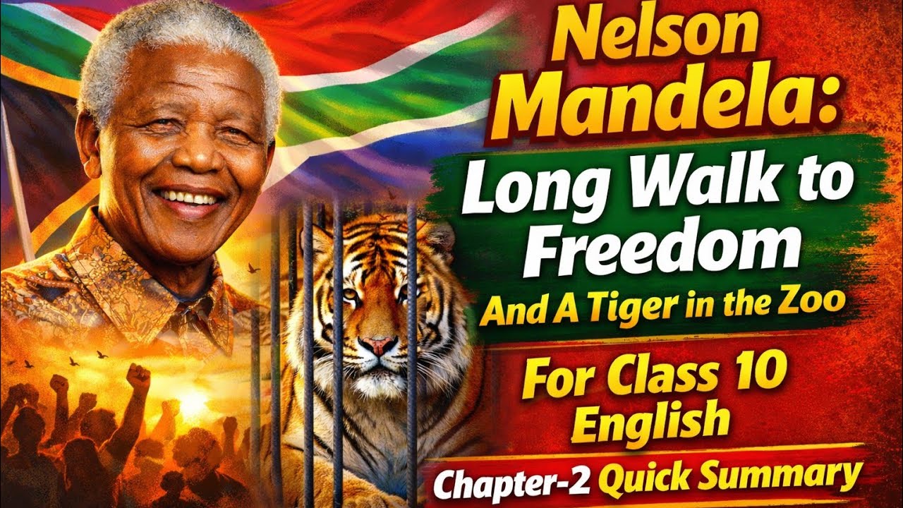 Nelson Mandela + A Tiger in the Zoo | Class 10 English Chapter 2 Full Summary (2026 Boards)