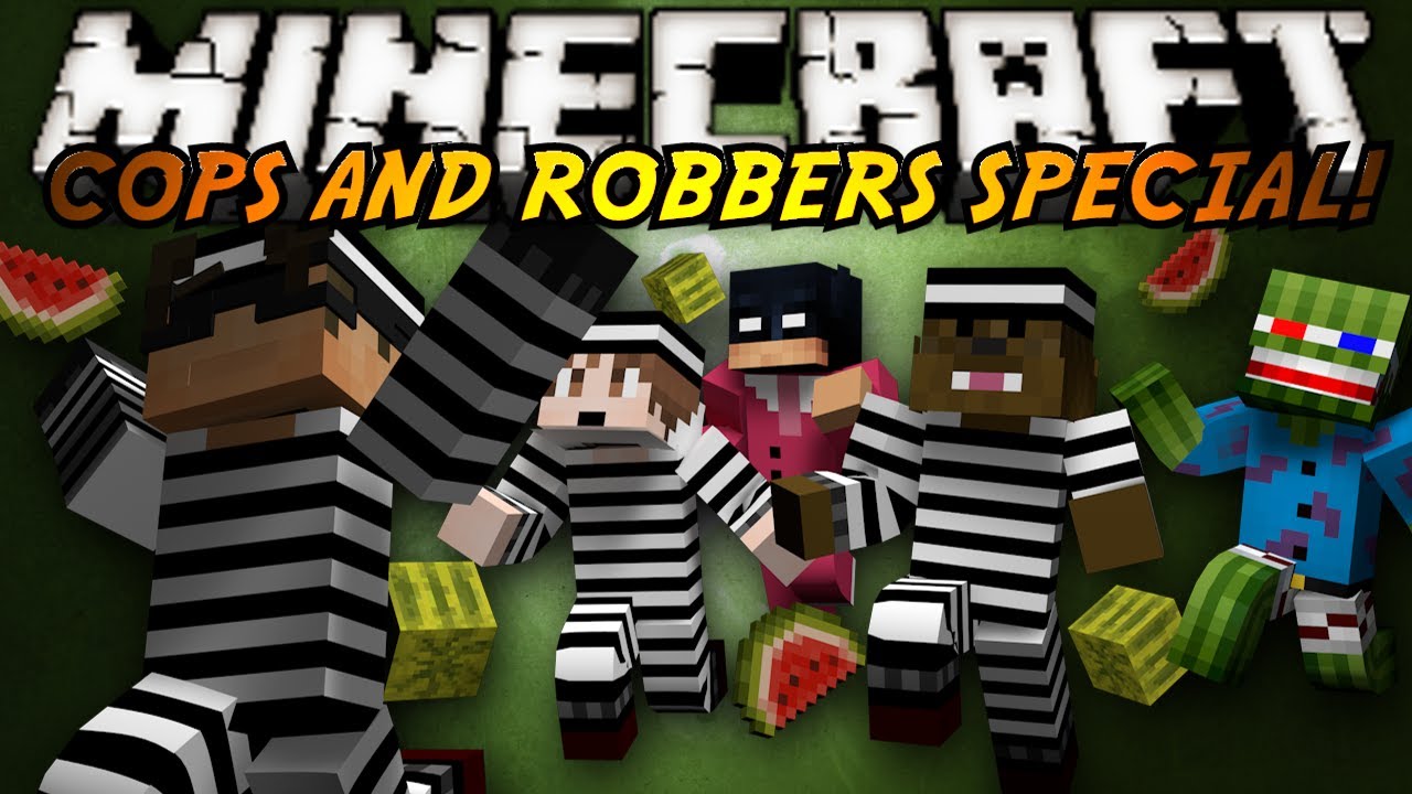 Minecraft Mini-Game : COPS N ROBBERS! (WATERMELON MASSACRE!)