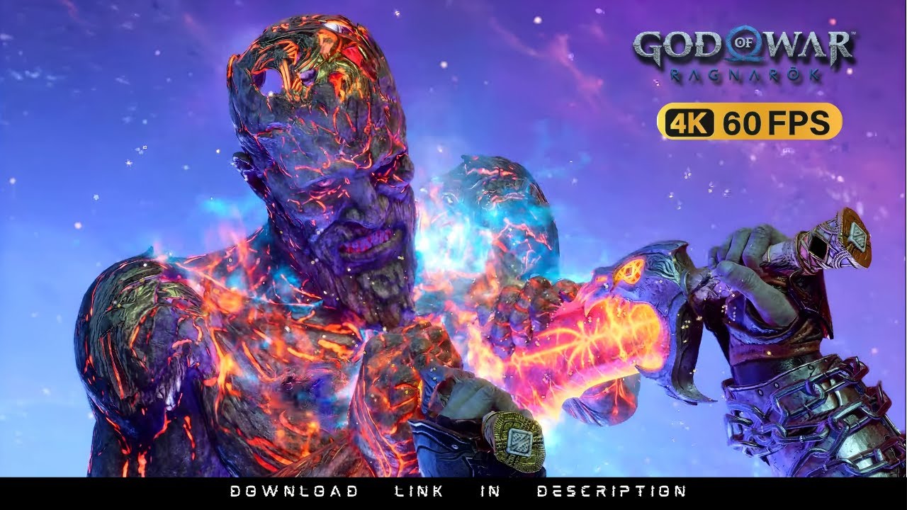 The Death of Surtr | God of War Ragnarok gameplay | 4k 60 FPS | #godofwar #kratos #kratosgodofwar