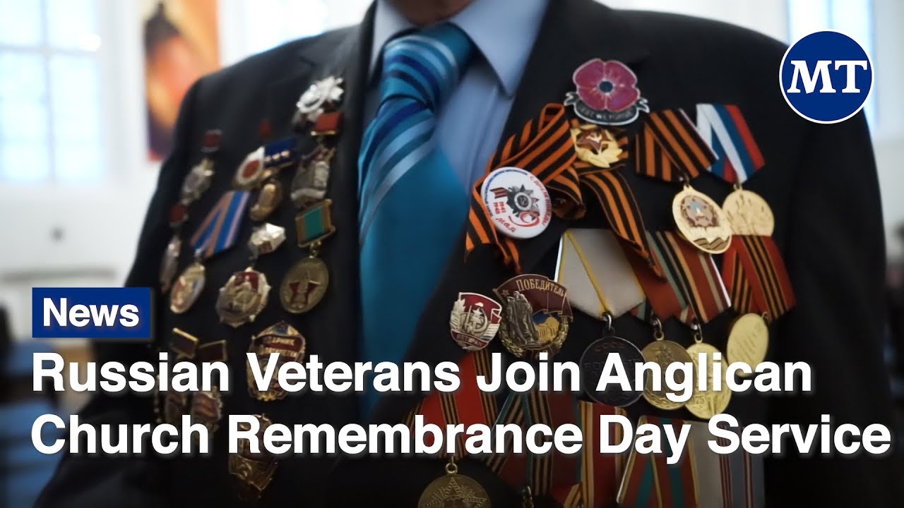 Russian Veterans Join Anglican Church Remembrance Day Service | The Moscow Times
