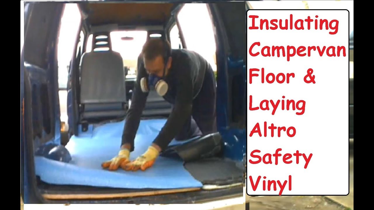 Insulate Campervan Floor & install Altro Safety Flooring - Daihatsu Hijet Micro Campervan Conversion