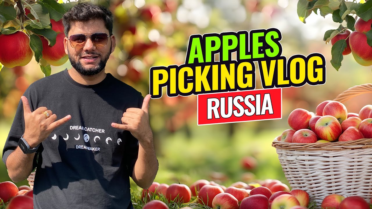 Apple Picking Vlog in Russia | SurajMaria Vlog