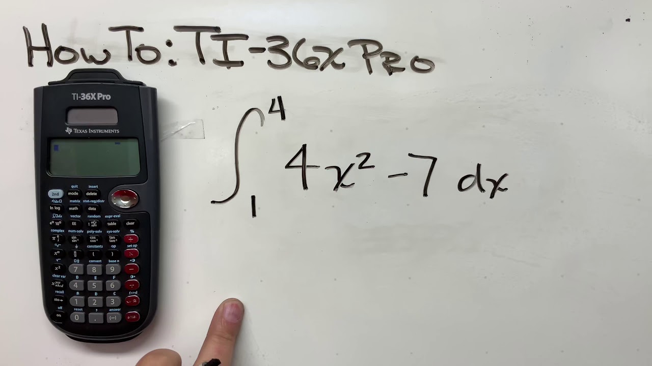 How To: TI36x-Pro - Solving Integrals with Limits