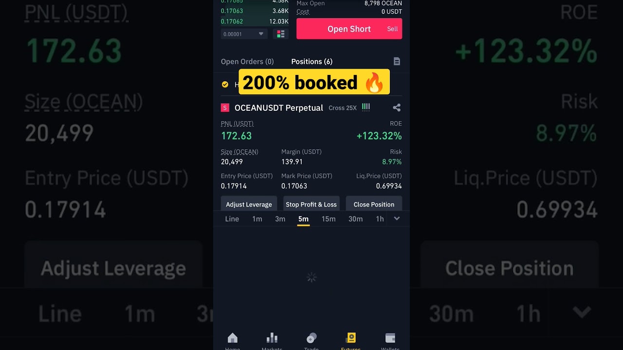 Ocean #free call 🔥🔥 #trading #oceanusdt #bitcoin #crypto #freesignals