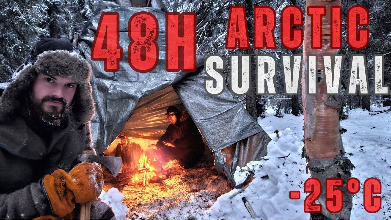 -25°C am Polarkreis / 48h Survival / Eisfischen / Shelterbau
