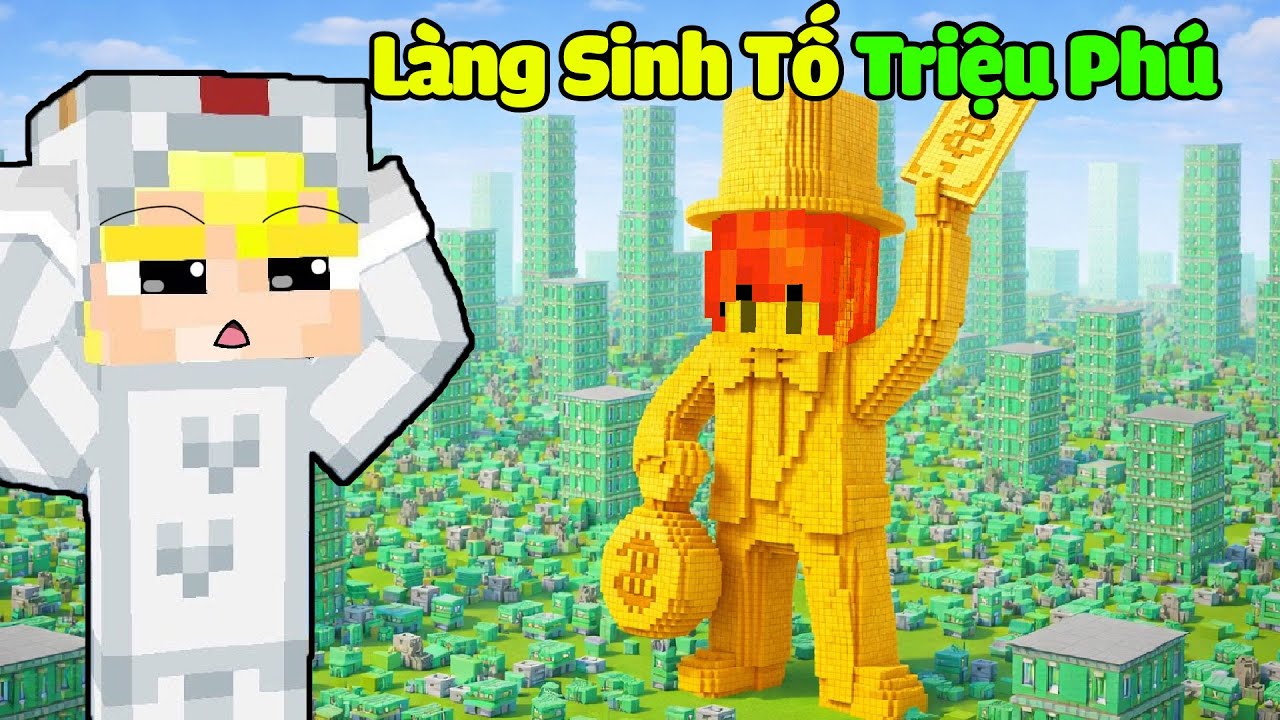 Tô Gà Phát Hiện Làng Sinh Tố Triệu Phú Trong Minecraft!