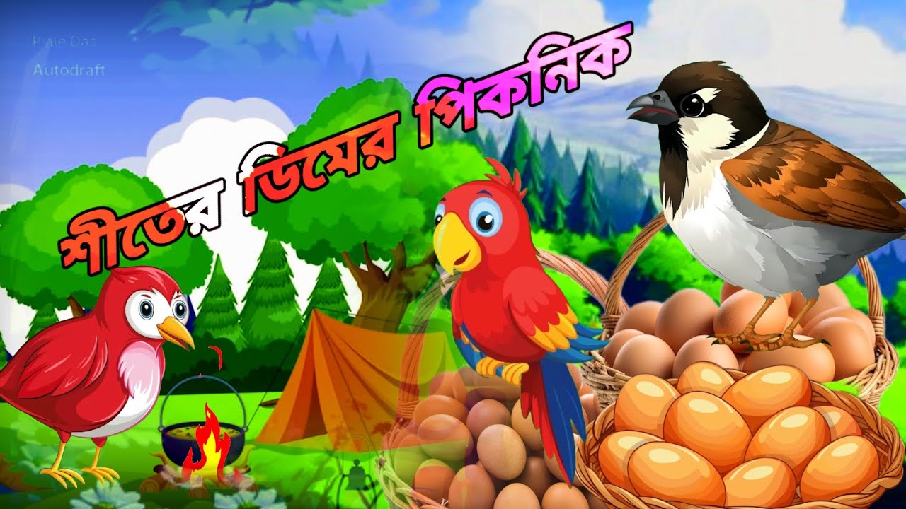 Bengali cartoon # শীতের ডিমের পিকনিক # বাংলা কার্টুন 