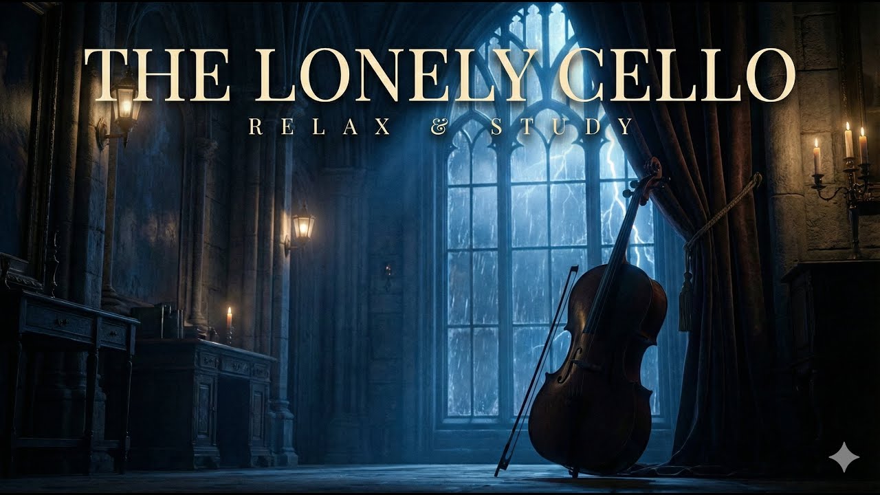 Deepest Cello for Focus 🎻 Dark Academia Classical Music Elgar, Grieg, Beethoven
