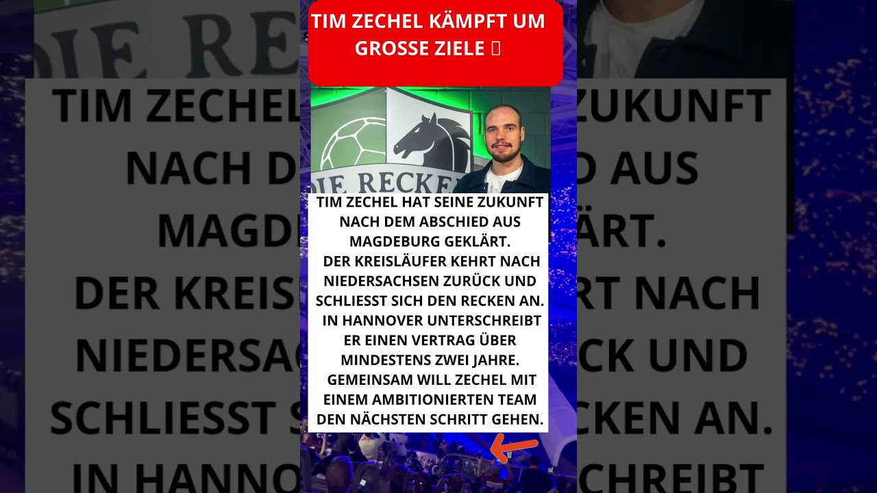 Tim Zechel k&auml;mpft um gro&szlig;e Ziele 💪