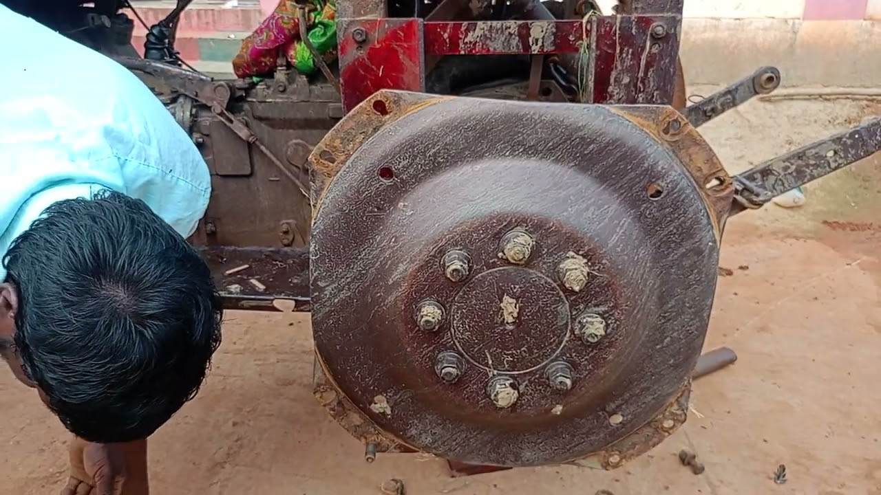 Tractor double cage wheel remove full video 