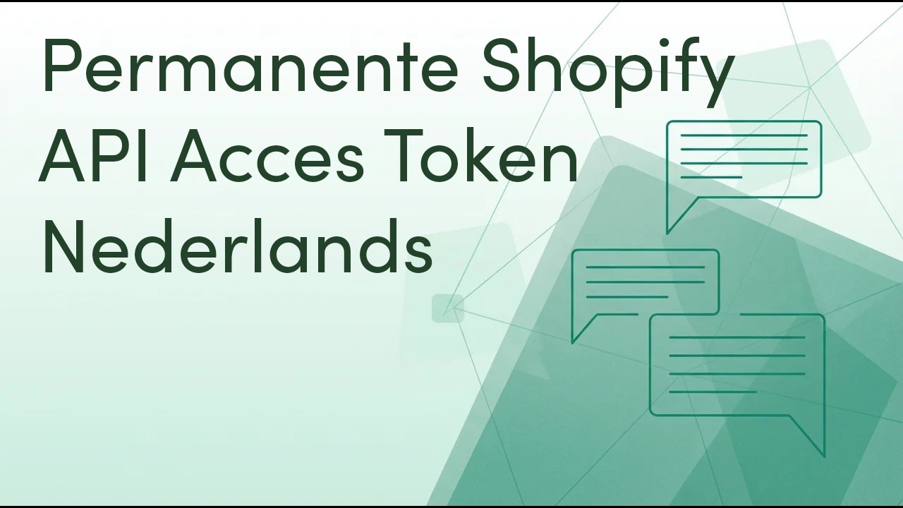 Shopify Acces Token 2026 Hoe verkrijg je een Admin API Toegangs token | Nederlands