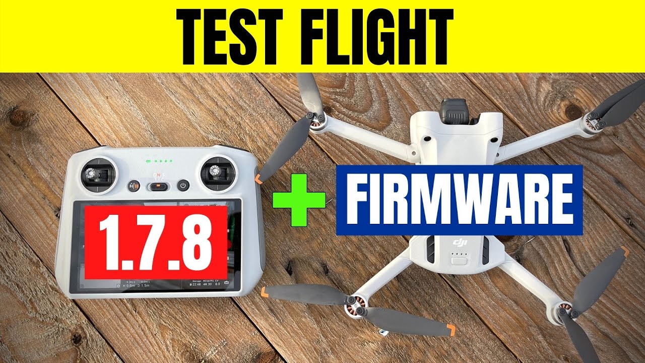 DJI Mini 3 Pro Test Flight With Dji Fly App 1.7.8 And New Firmware