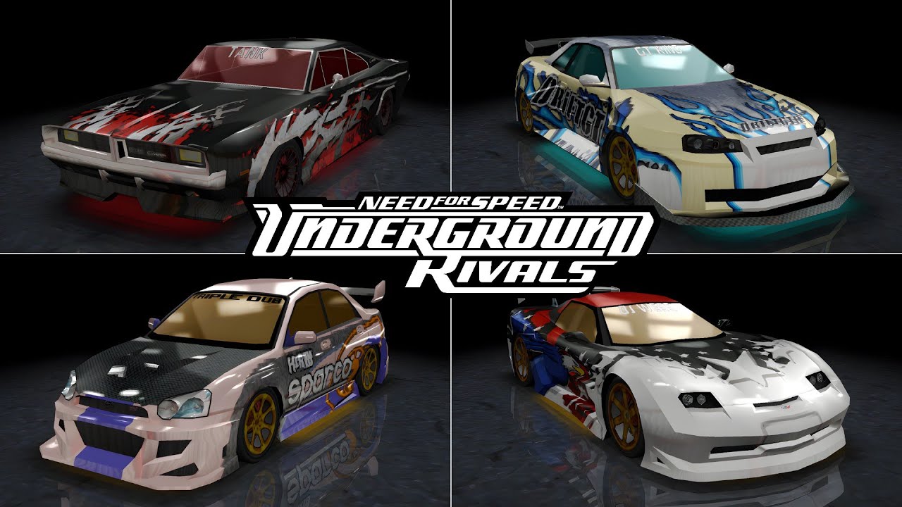 All RIVALS CARS In NFS UNDERGROUND RIVALS
