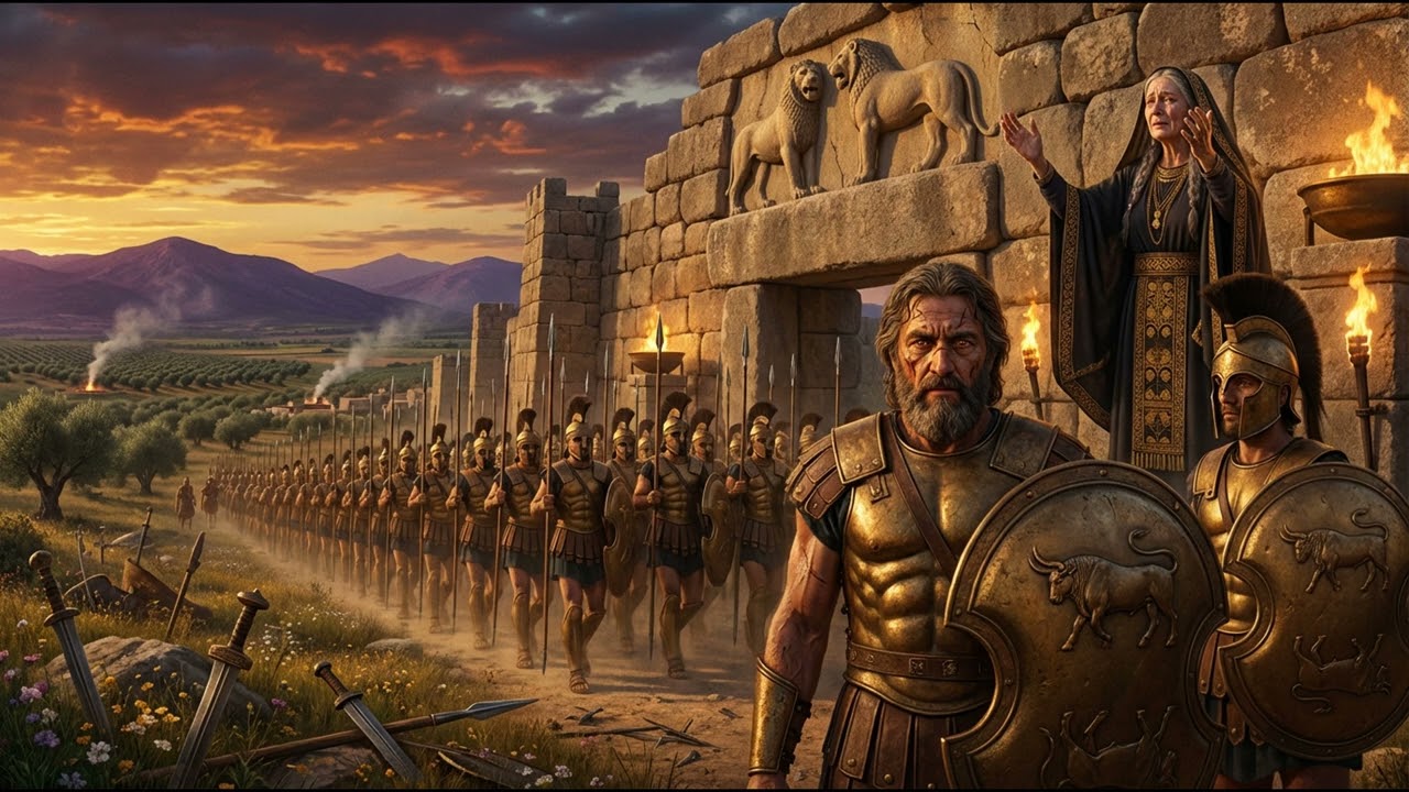 ⚔️ Ancient Mycenaean Lion Gate War March | Ἀδελφοί ἐν Χαλκῷ | Epic Bronze Age Battle Hymn