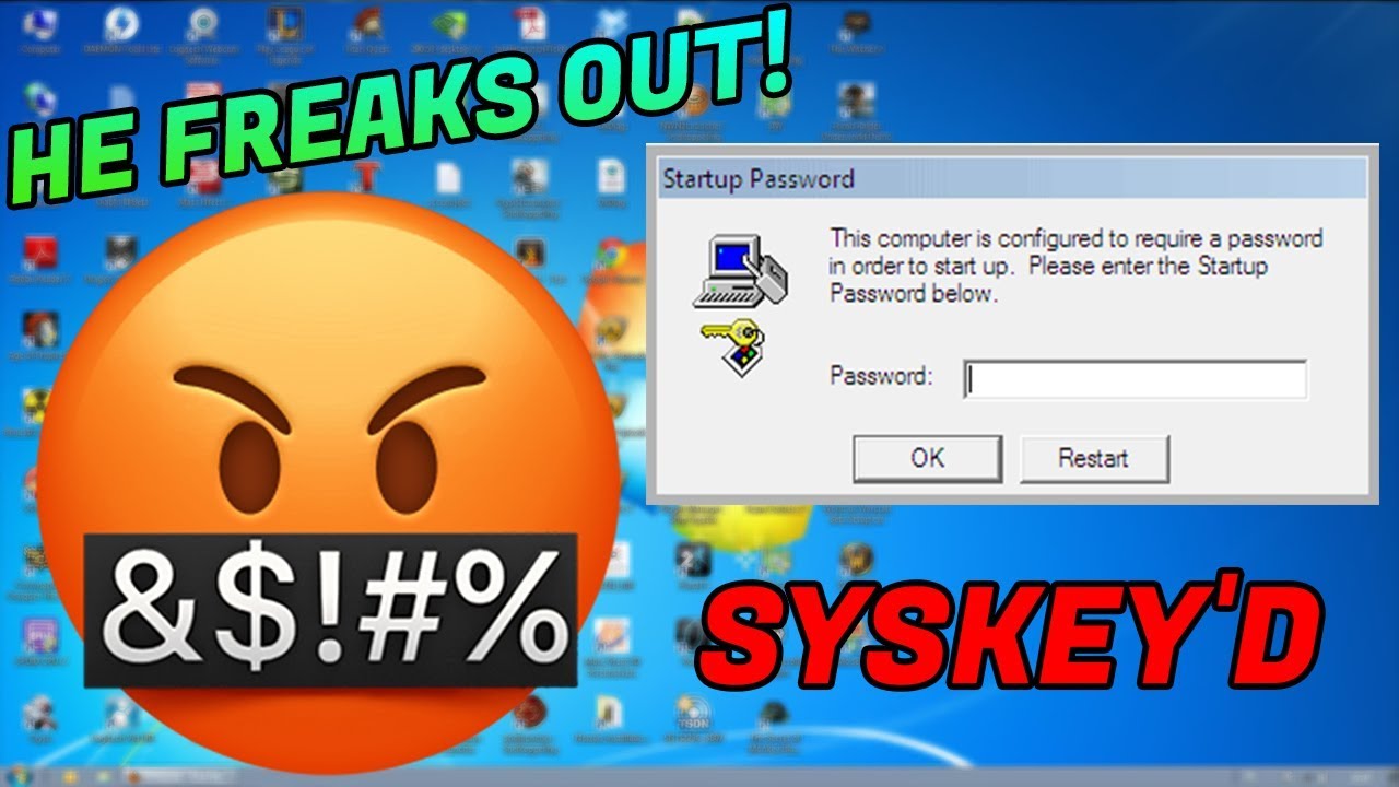 SYSKEYING a scammer! HE LOSES IT! [SYSKEY'D]