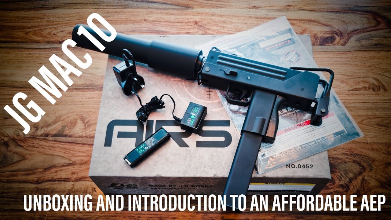 Unboxing and introduction to the JG Airsoft MAC 10 AEP replica.