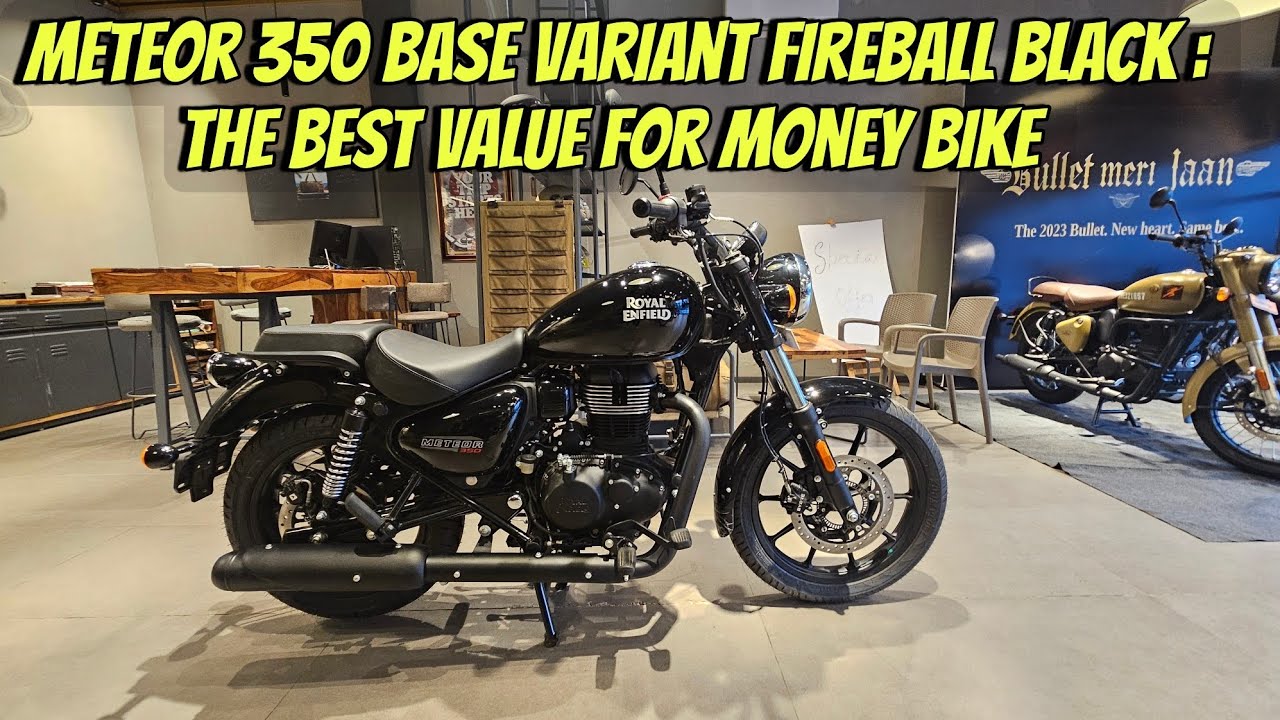 2024 Royal Enfield Meteor 350 - Base Variant Fireball Black | Best Value for Money Bike !!