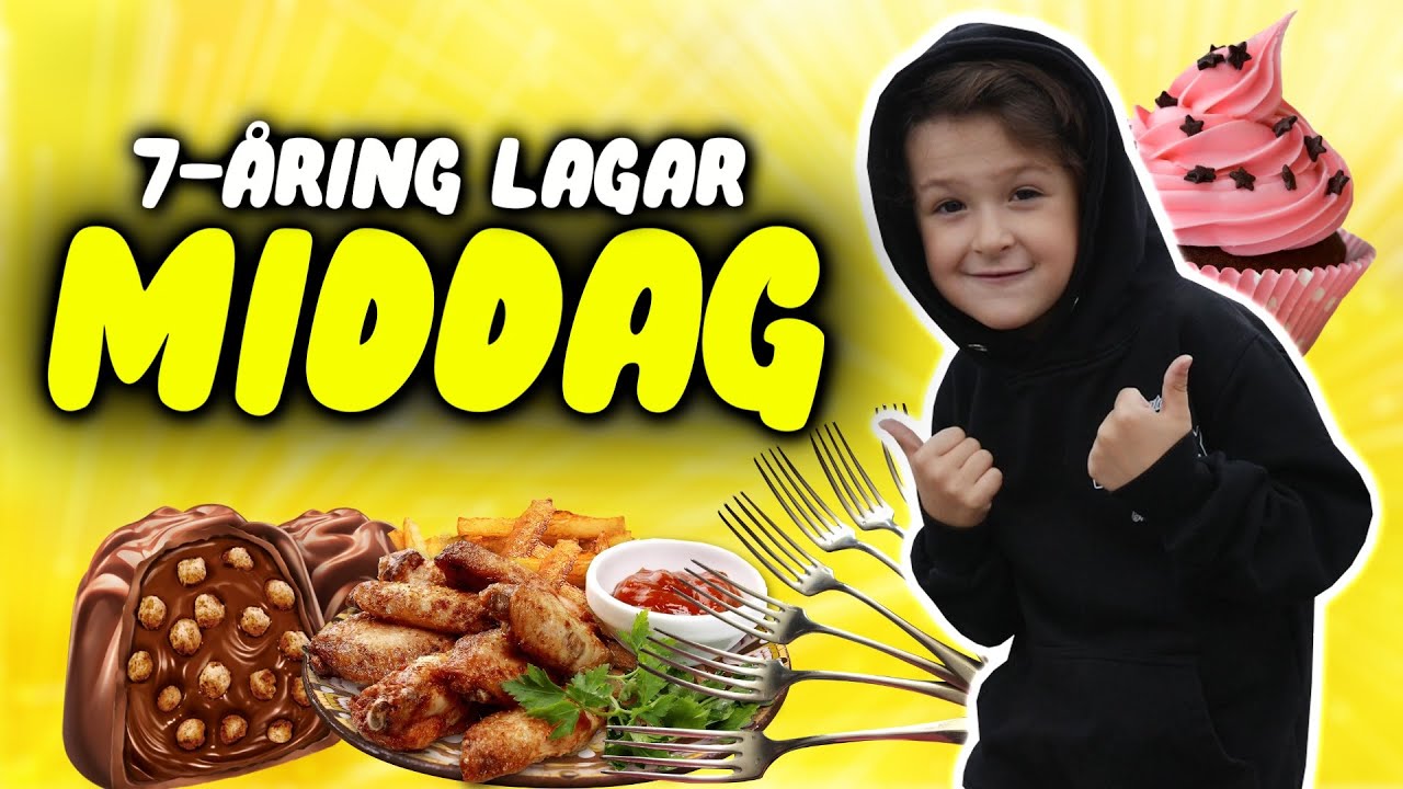 7-ÅRING LAGAR TRE-RÄTTERS MIDDAG
