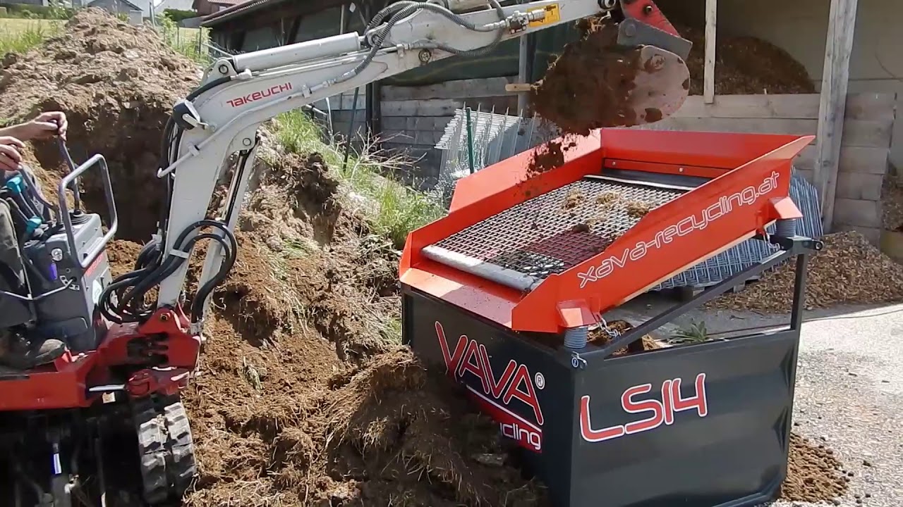 Erde sieben Rüttelsieb LS14 v. Xava Recycling / Screening Soil Vibrating Screen LS14