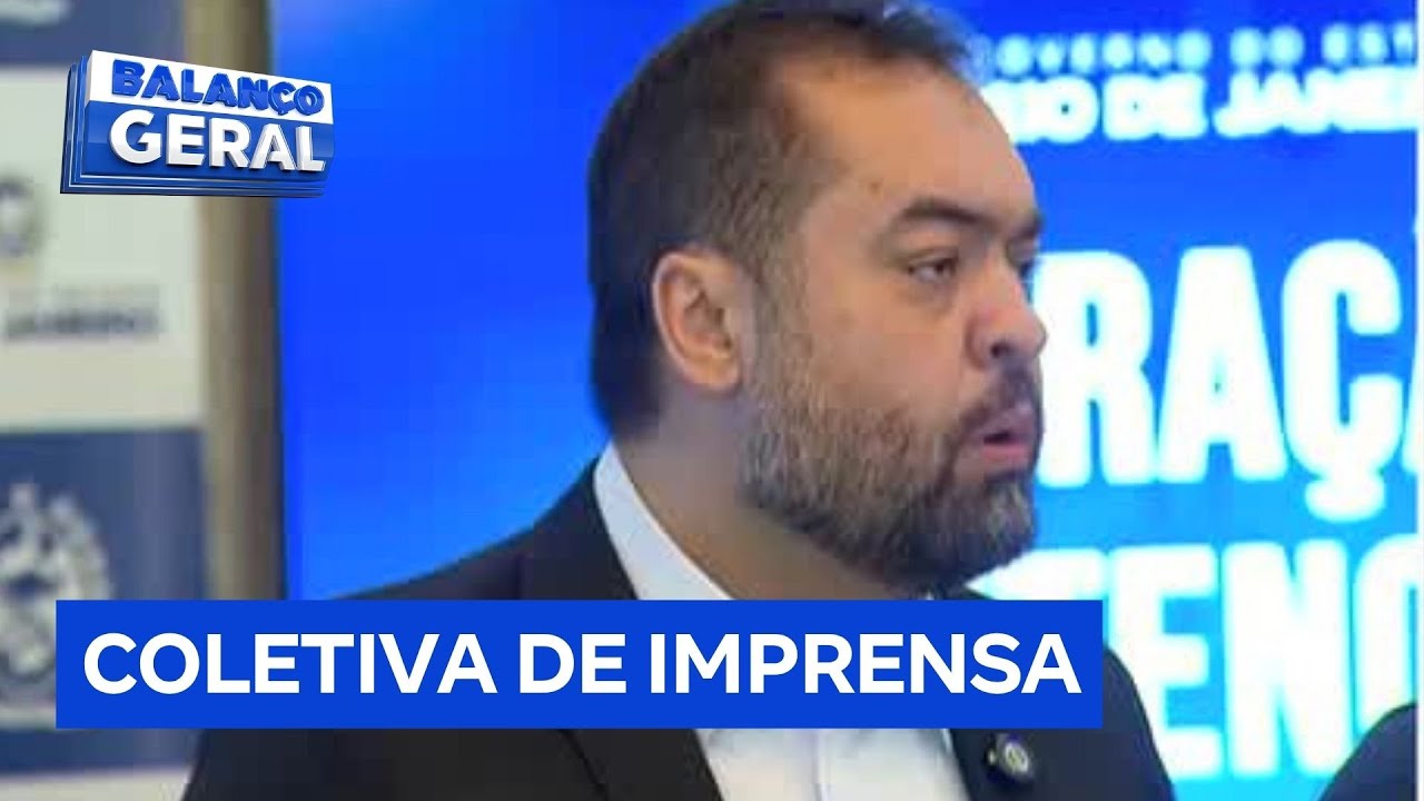 Governador do Rio de Janeiro concede coletiva para falar sobre operação contra o crime organizado