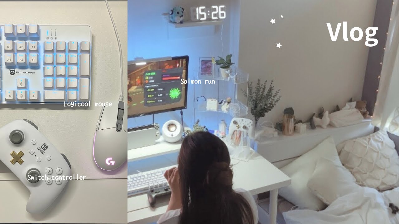 vlog￤13時間ゲームする休日👾ビッグランカンストのための1日