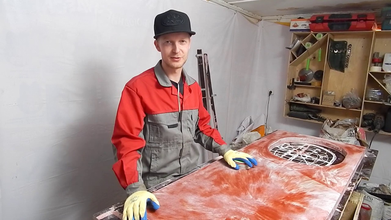 Как сделать кухонную столешницу из бетона. Часть 2. Concrete countertop diy.