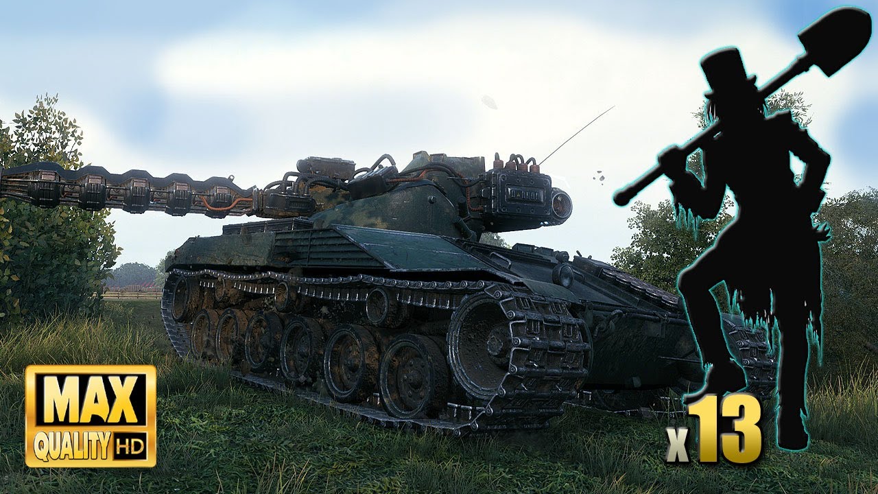 Bat.-Chât 25 t: 13 уничтоженных танков на карте Live Oaks - World of Tanks