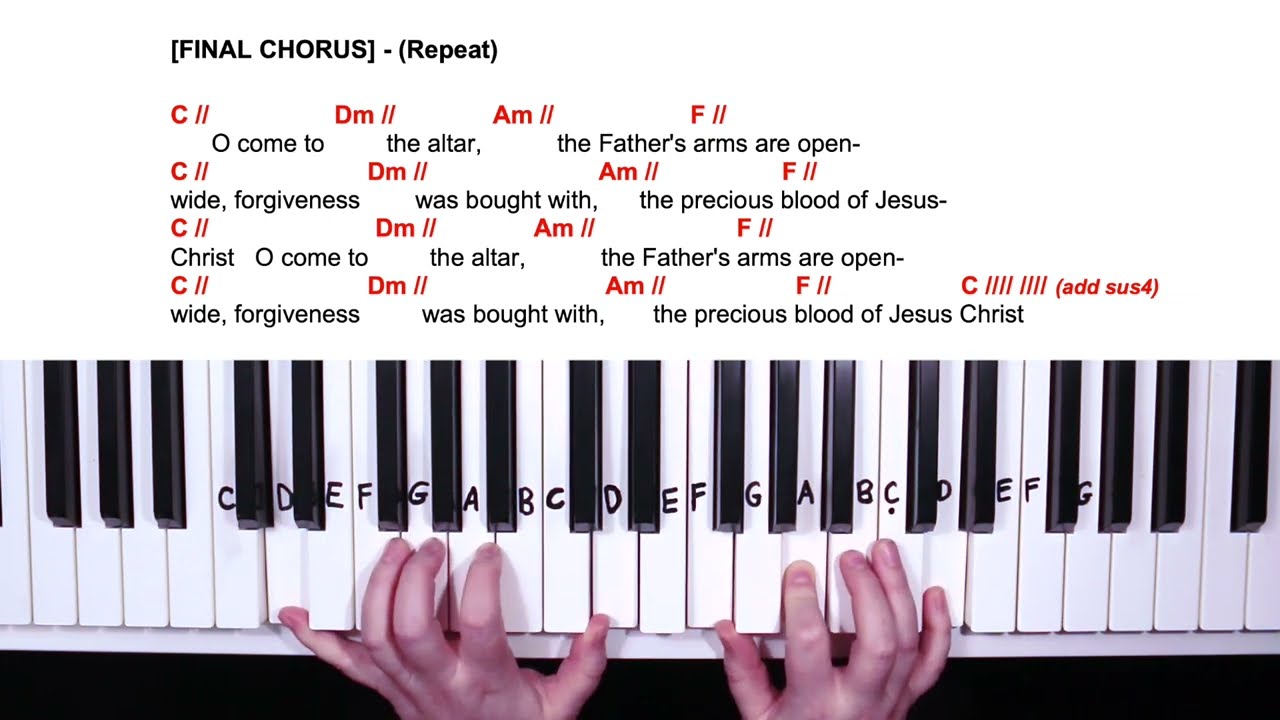 O Come To The Altar (4 Chords!) - COVER - Easy Play-Along in C | Part 2 #piano #cover #song
