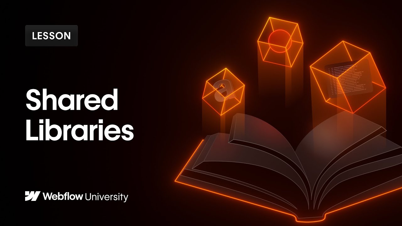 Shared Libraries to use components & variables across a Workspace &mdash;&nbsp;Webflow tutorial