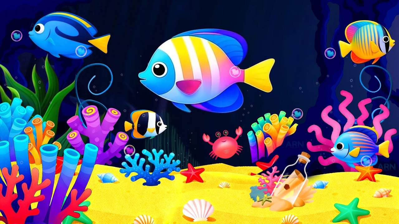 Calm Fishes for Sleep 🪸 Magical  The Underwater World 🐠 Baby Lullaby