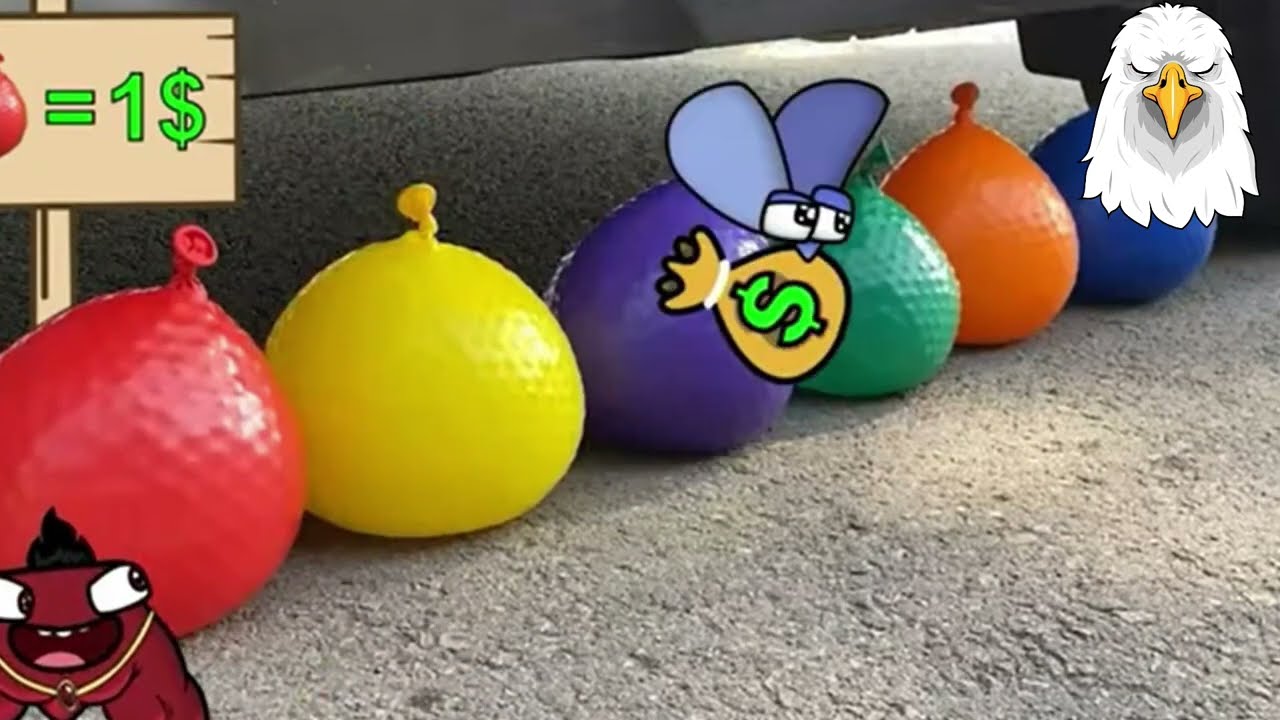 Experiment Truck vs Car, Watermelon | Crushing By Car | Woa doodles-1992
