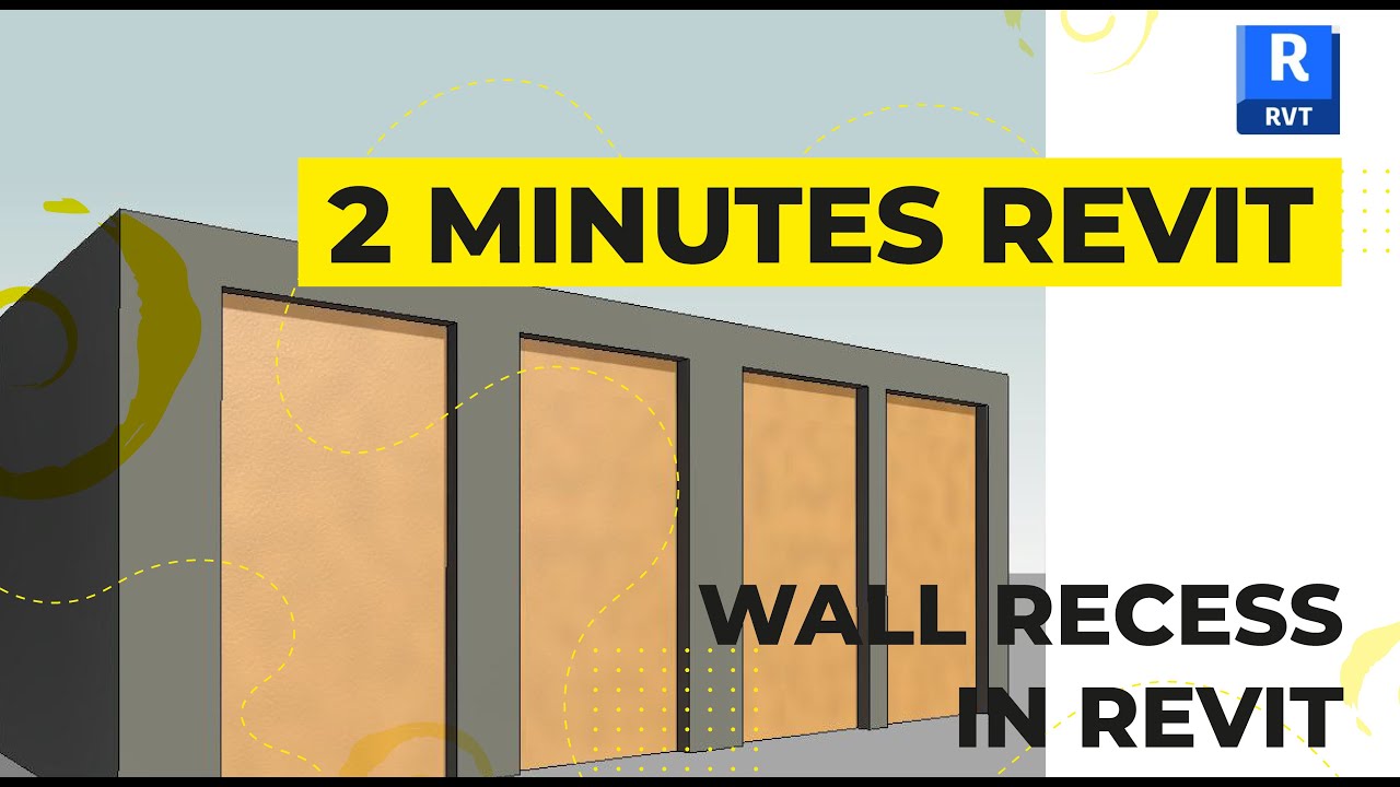 2-MINUTE REVIT: HOW TO CREATE WALL RECCESS IN REVIT 2023 _ Tutorials