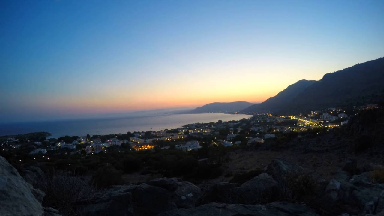 Pefki,Rhodes sunset video