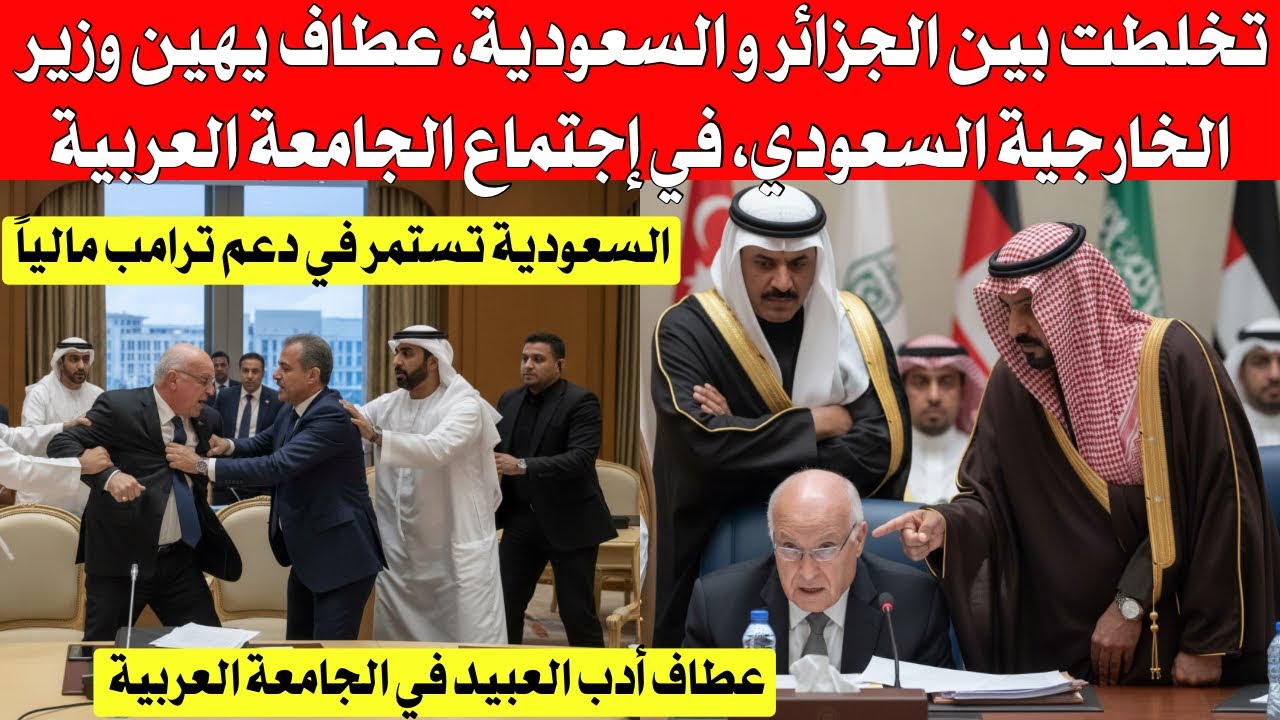 تخلطت بين الجزائر و السعودية، عطاف يهين وزير الخارجية السعودي، في إجتماع الجامعة العربية