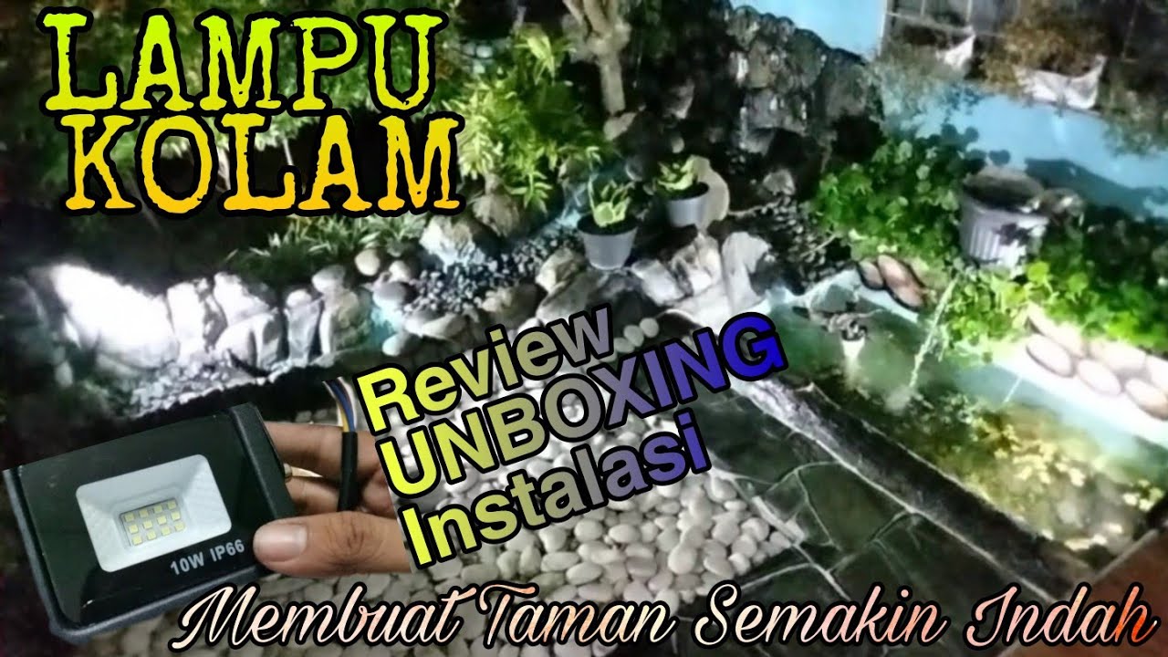LAMPU SOROT LED 10 WATT UNTUK KOLAM IKAN || POND LAMP || GARDEN LAMP