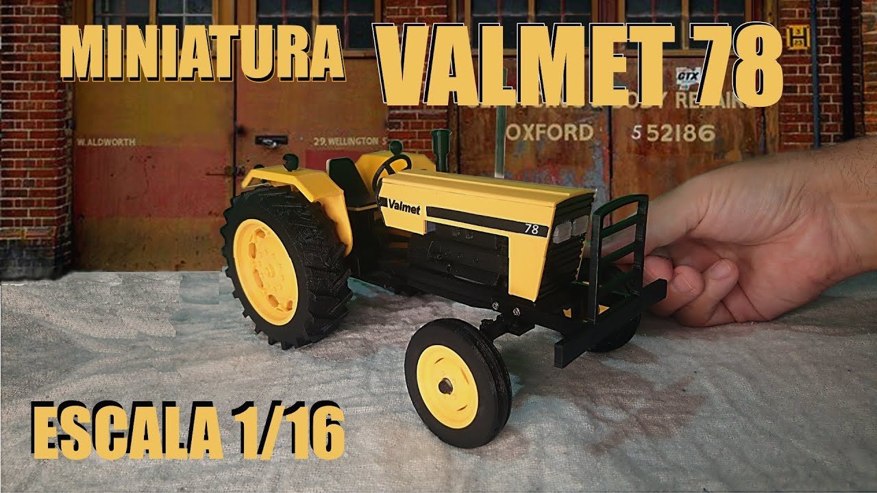 Miniatura 3D de Trator Valmet 78