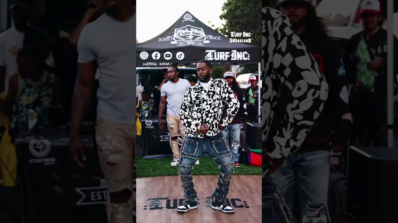 Slowmotion ORIGINAL TURF dancing at TURFinc Oakland First Fridays #shorts #turfinc #smoakland