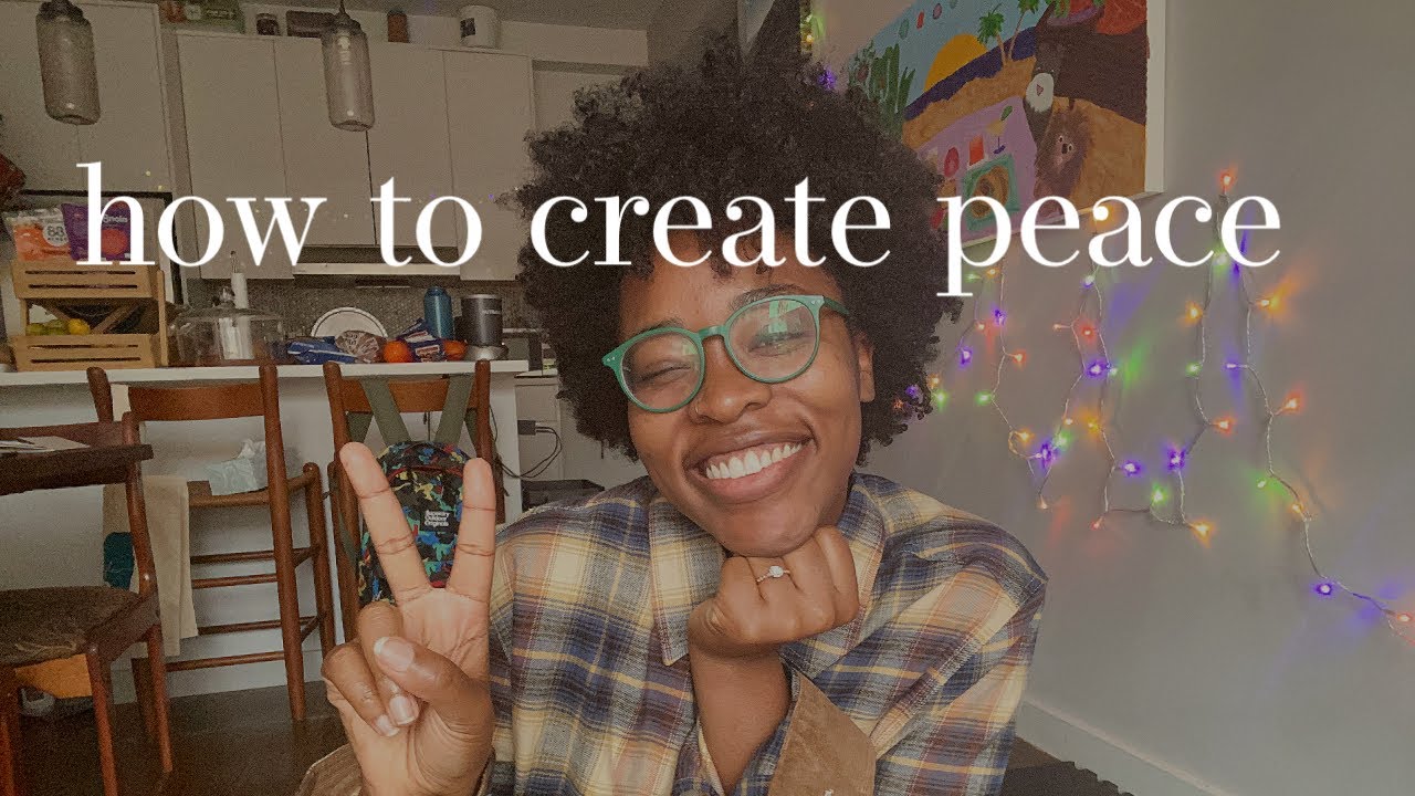 how to create peace🧘🏾‍♀️ (amongst the chaos)