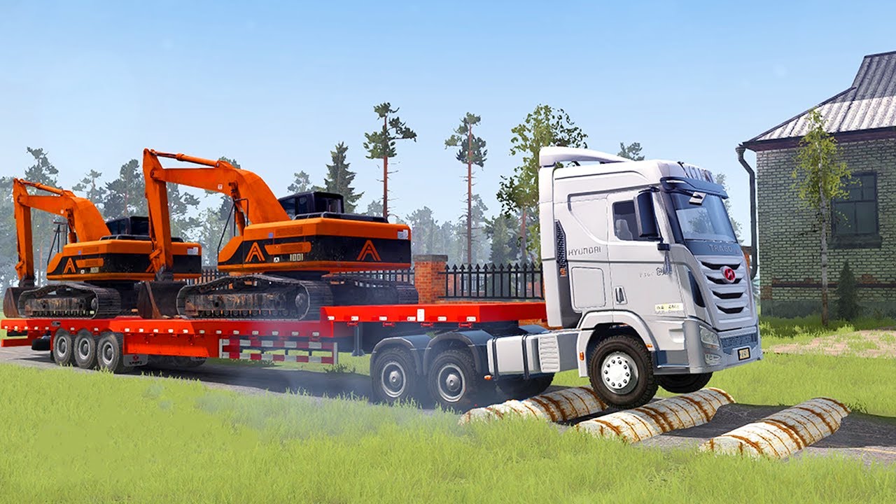SpinTires: MudRunner Mod Truck | Realistic Off-Road Simulation | Ep.105 #MudRunner