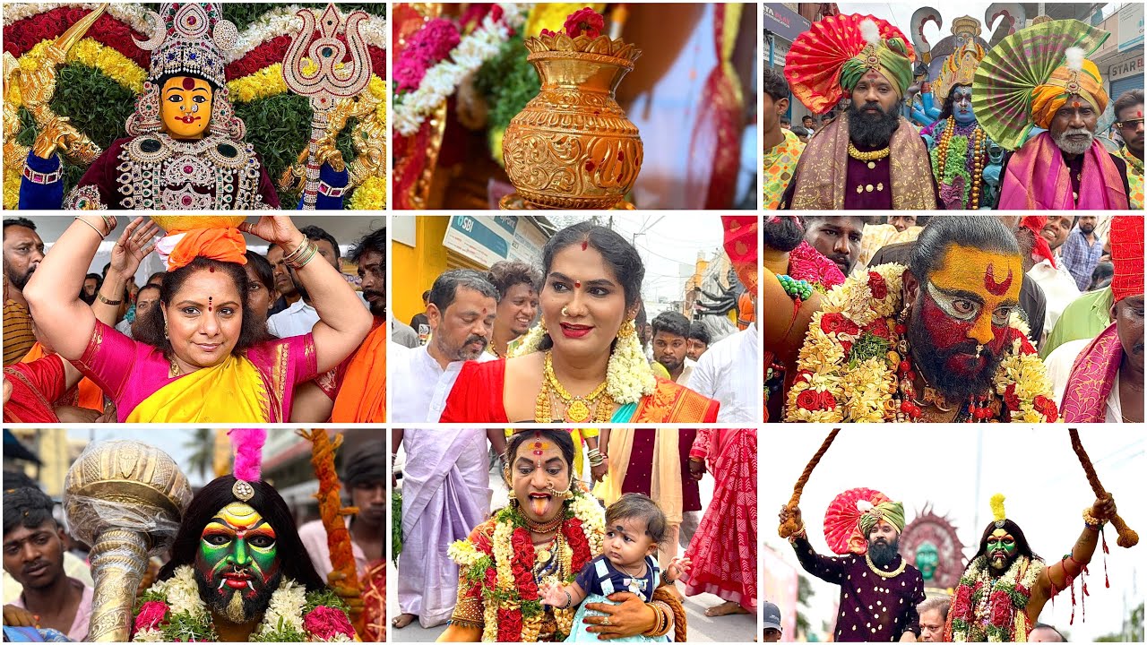 Golconda Srikanth Chary Bonalu 2025 | Bangaru Bonam | Jogini Shyamala Bonam | Golconda bonalu 2025