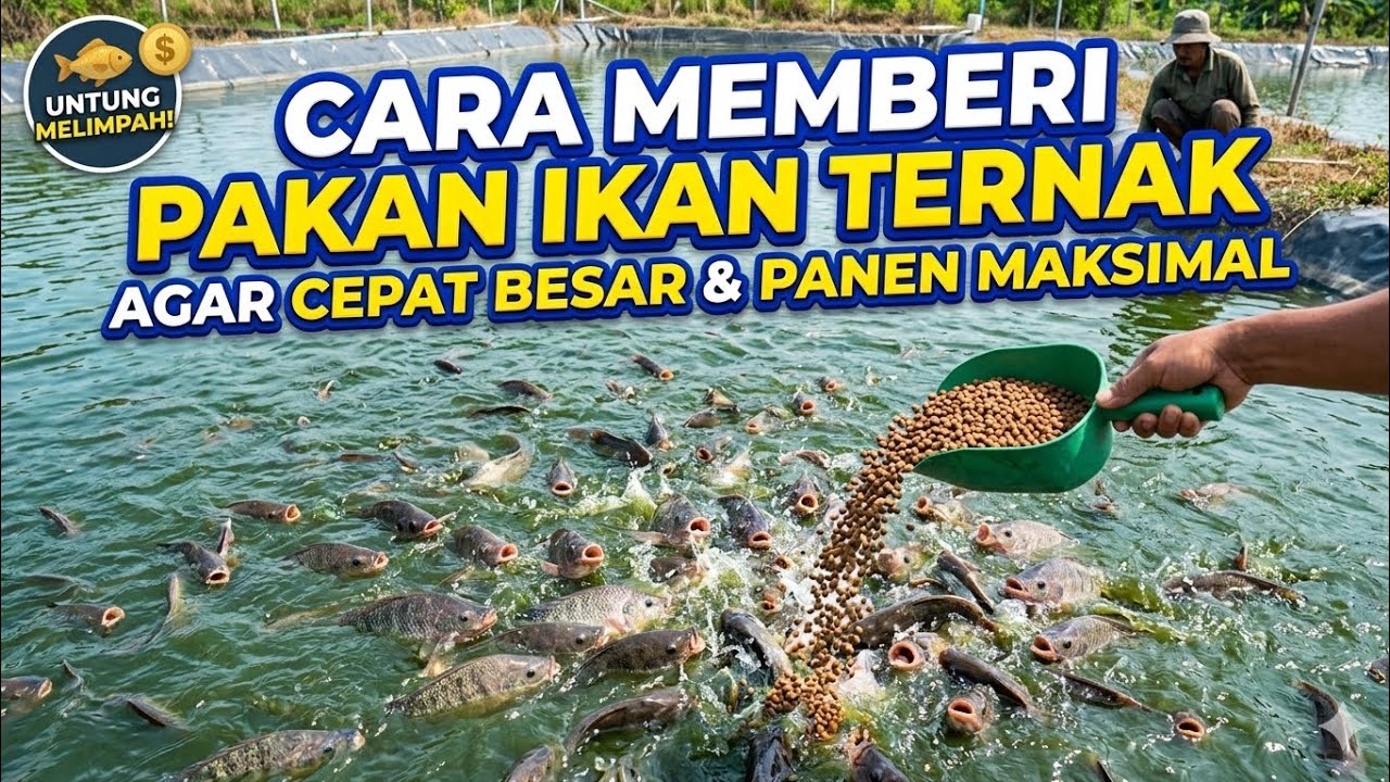 Cara Memberi Pakan Ikan TernakJangan Asal Tabur! Begini Cara Kasih Makan Ikan Ternak yang Efektif
