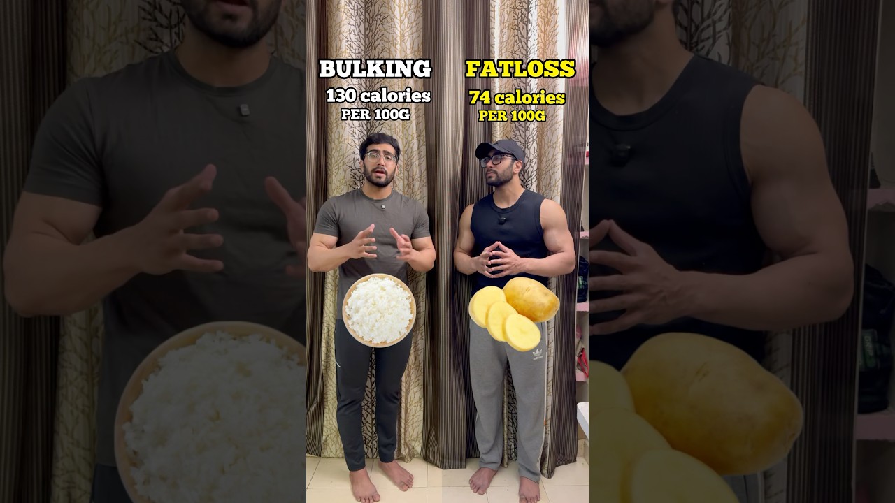 BULKING VS FATLOSS✅ #diet #food #fatloss #bulking #fitness #shorts #nutritionist #coach #explorepage