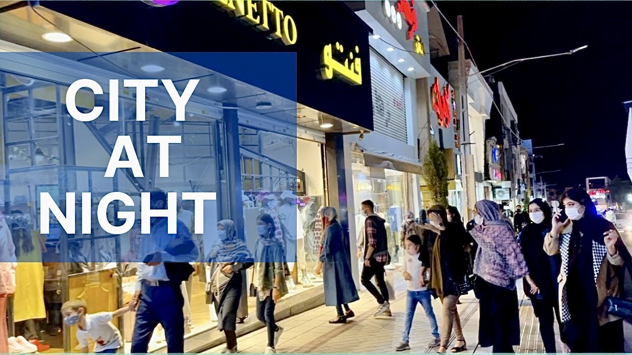 KARAJ GOHARDASHT 2021 | Walking at Night | City Ambience Sounds |Asmr video