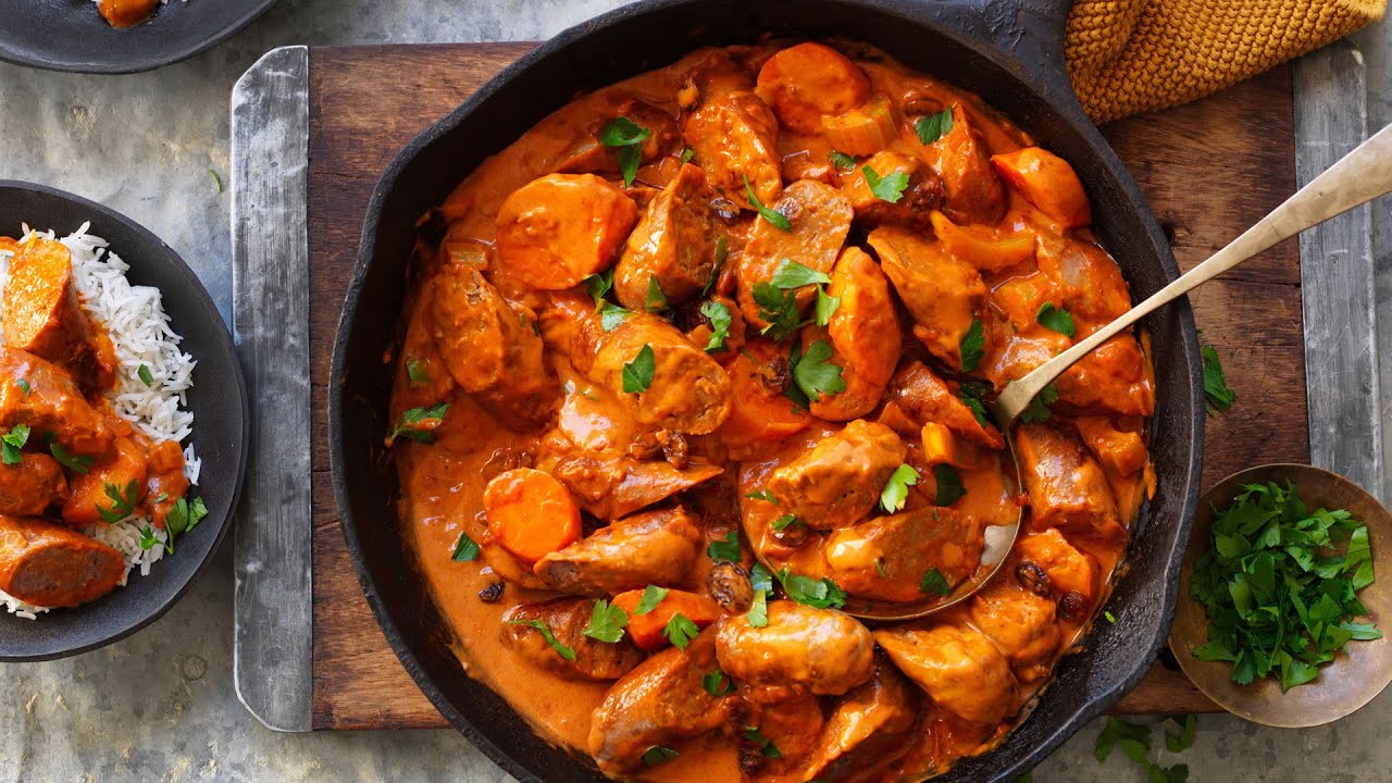 Easy Curried Sausages recipe