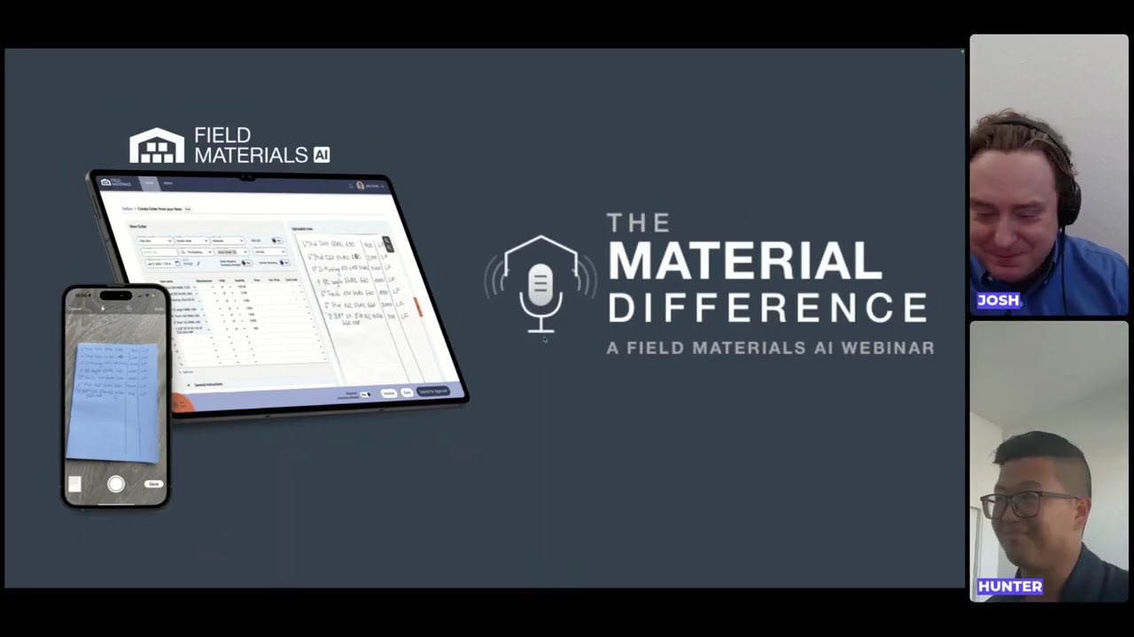 The Material Difference | Episode 1 | Field Materials AI Product Update Webinar