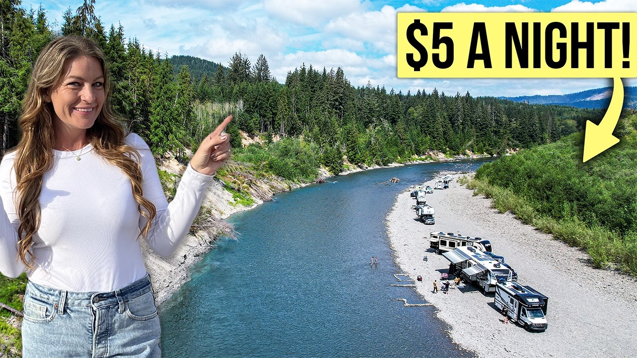 We Camped in Olympic National Park for $5 a night!?!