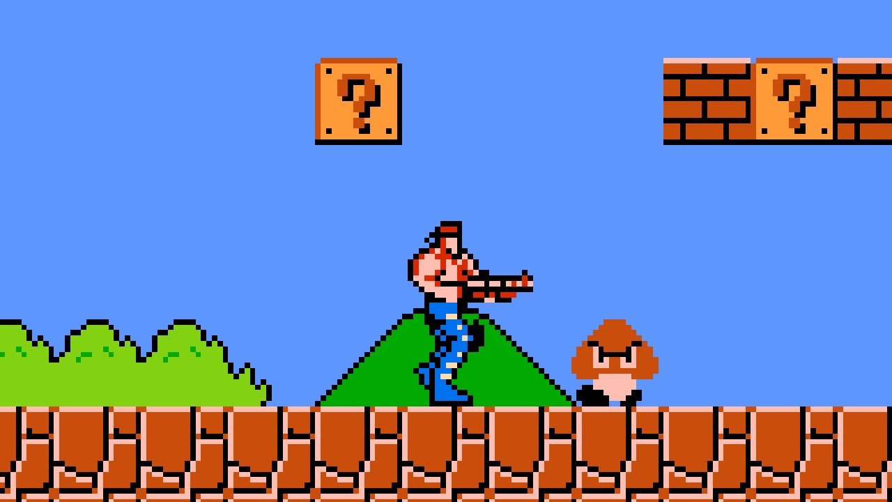Contra in Super Mario Bros.
