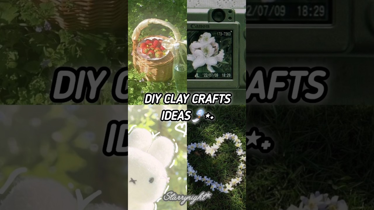 Diy clay craft⋆.˚⋆˚࿔   