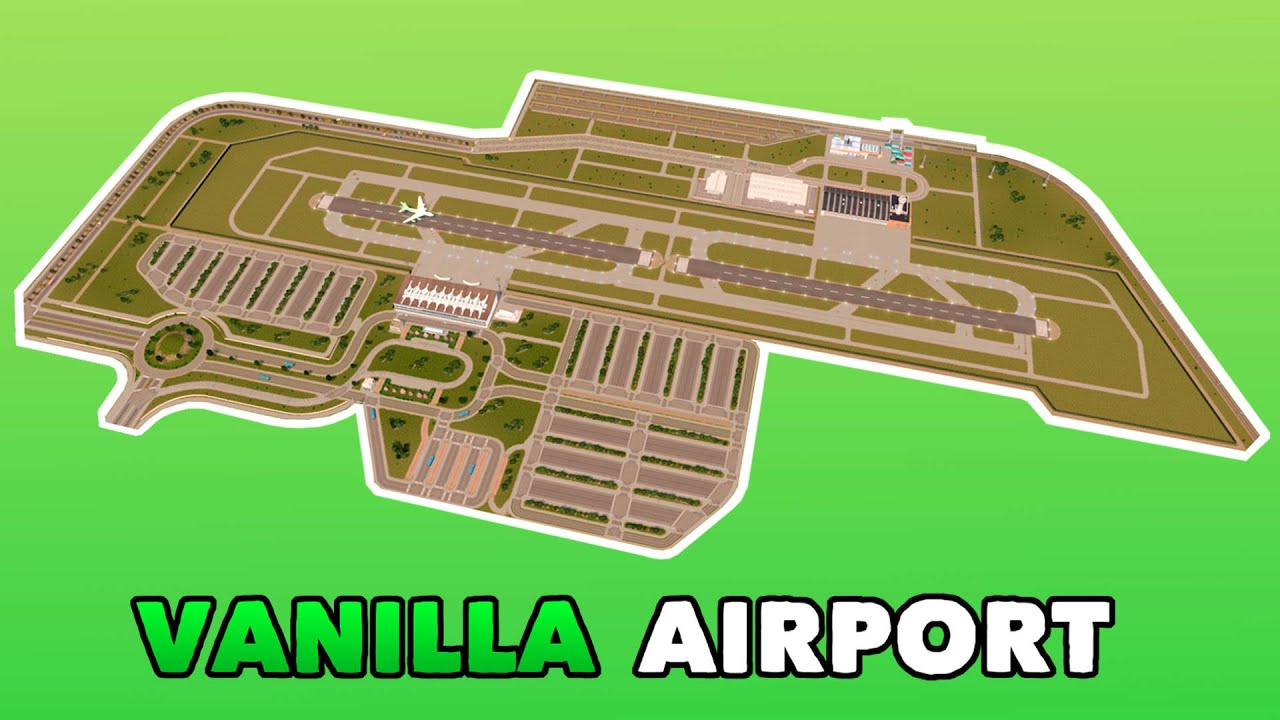 Building an Airport in Cities: Skylines | Vanilla no mods Build